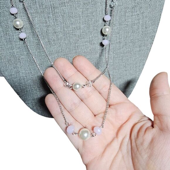 Lunar Elegance Layered Necklace (NWOT) - Picture 6 of 9